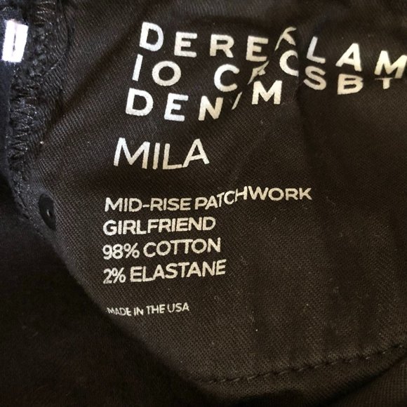 Derek Lam 10 Crosby Denim Mila Patchwork Girlfriend Jeans - Picture 13 of 16